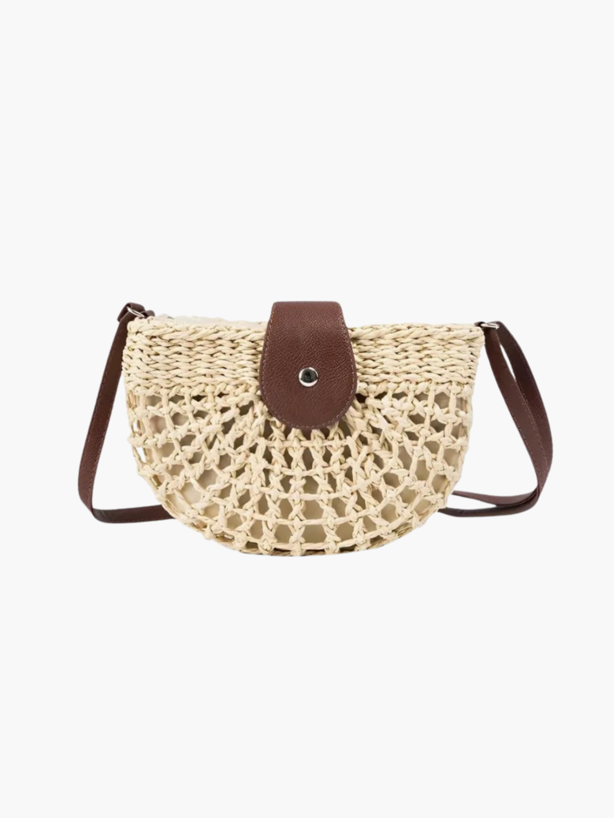 Palma Halbmond Strohtasche