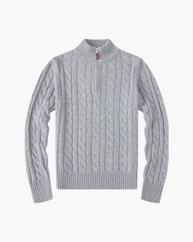Damen Verbier Pullover mit halbem Reißverschluss