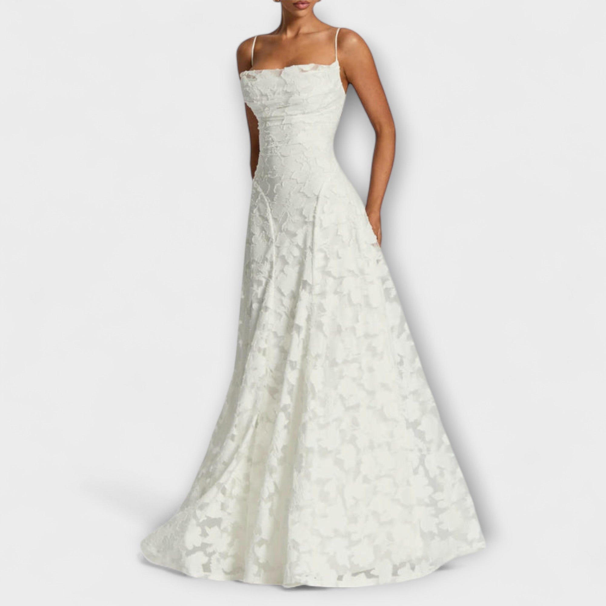 Emberly - Vestido Maxi Elegante de Jacquard