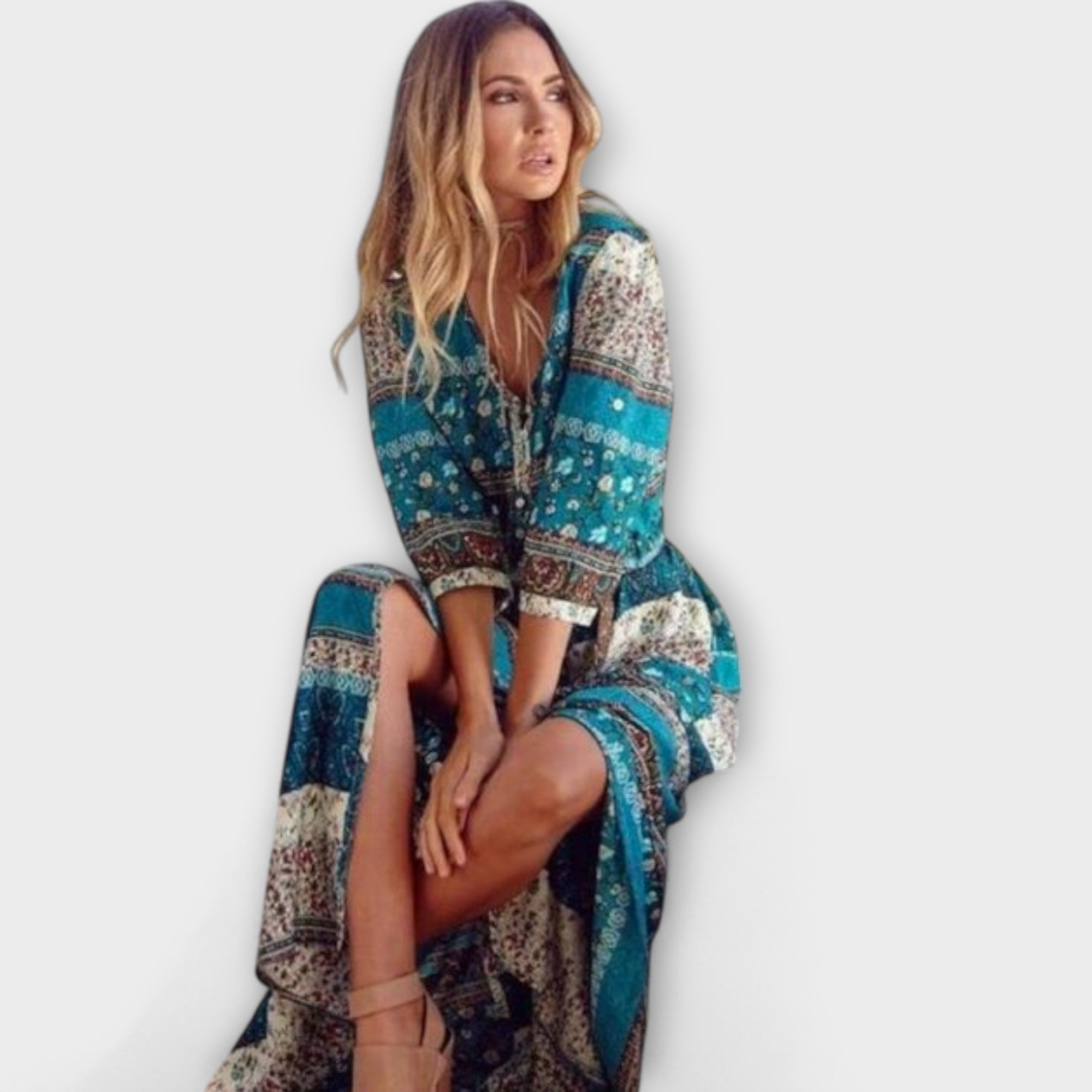 Cariba - Vestido Midi Bohemio