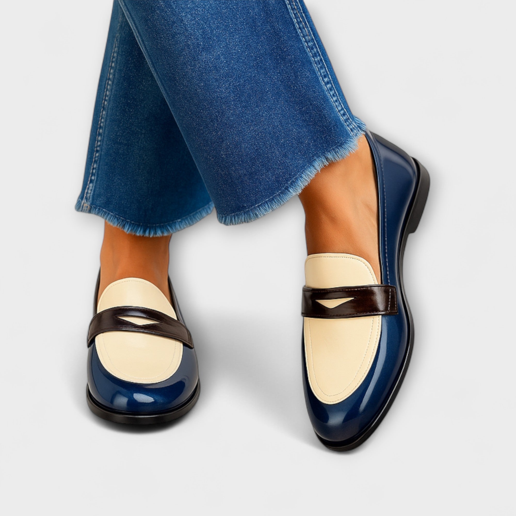 Claudia - Mocasines de contraste