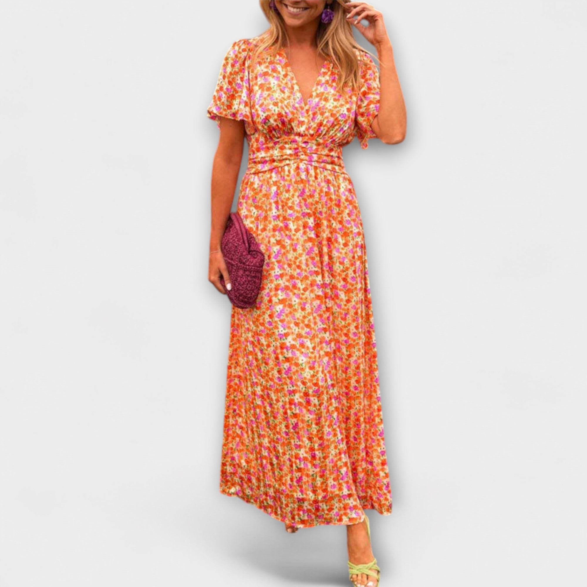 Elsie - Vestido Clássico com Decote em V